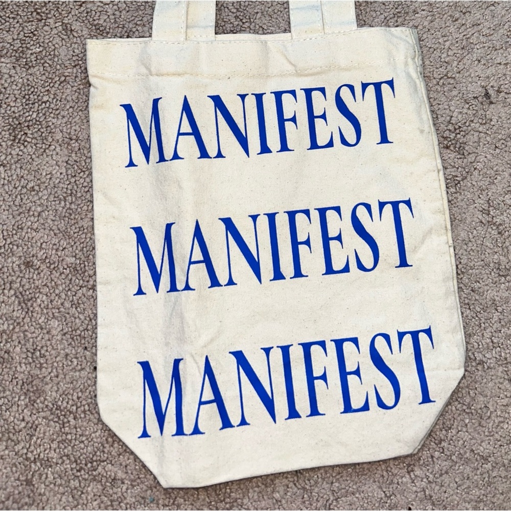 Small MANIFEST cotton tote bag